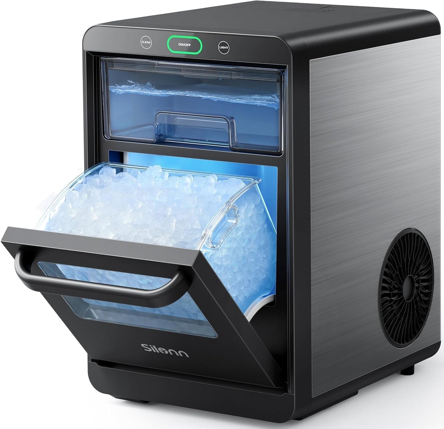 Silonn Nugget Ice Maker Countertop Produces 44lbs of Ice Daily