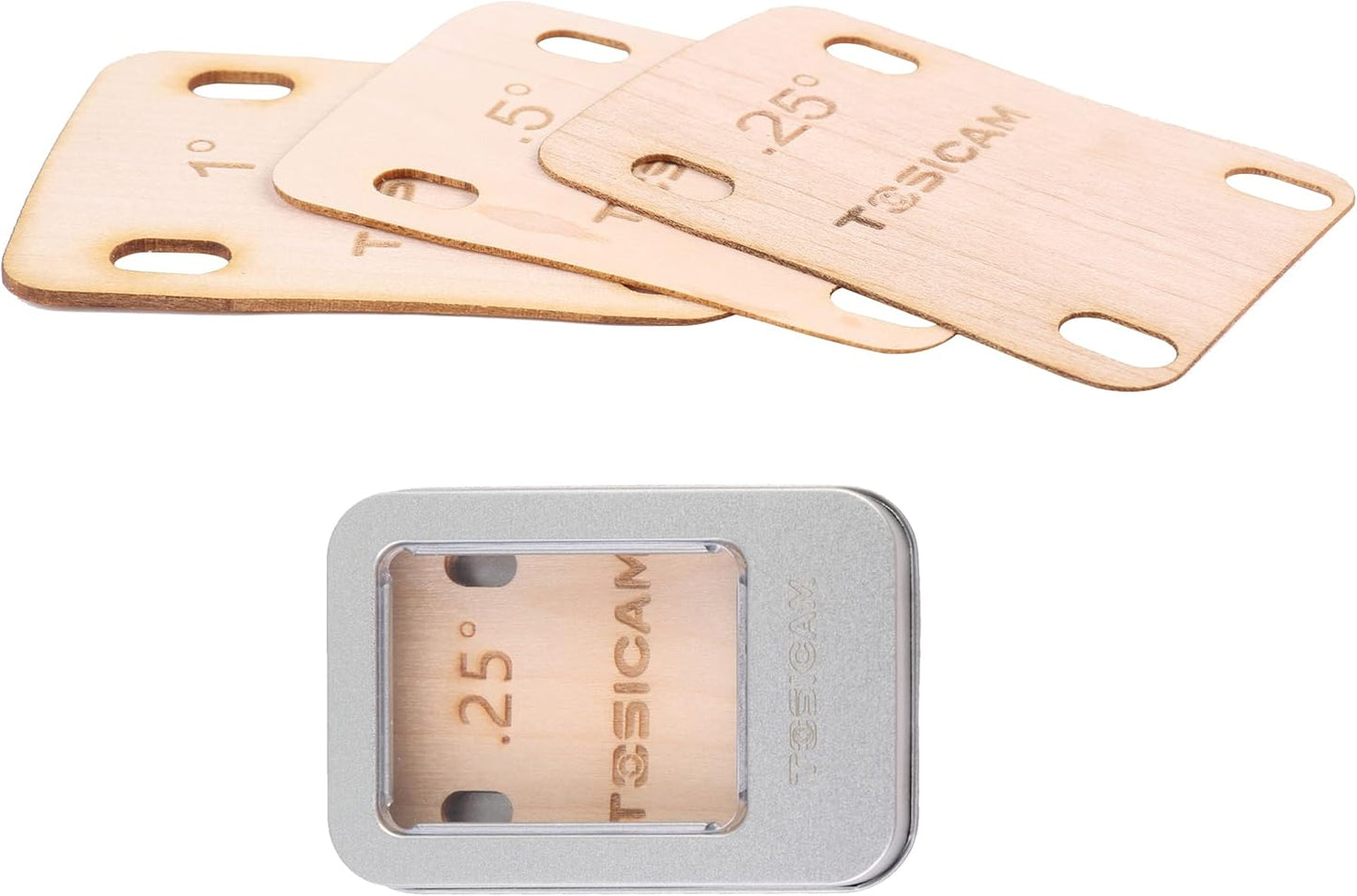 Premium Solid Maple Guitar Neck Shims Set - Perfect Neck Angle Adjustment