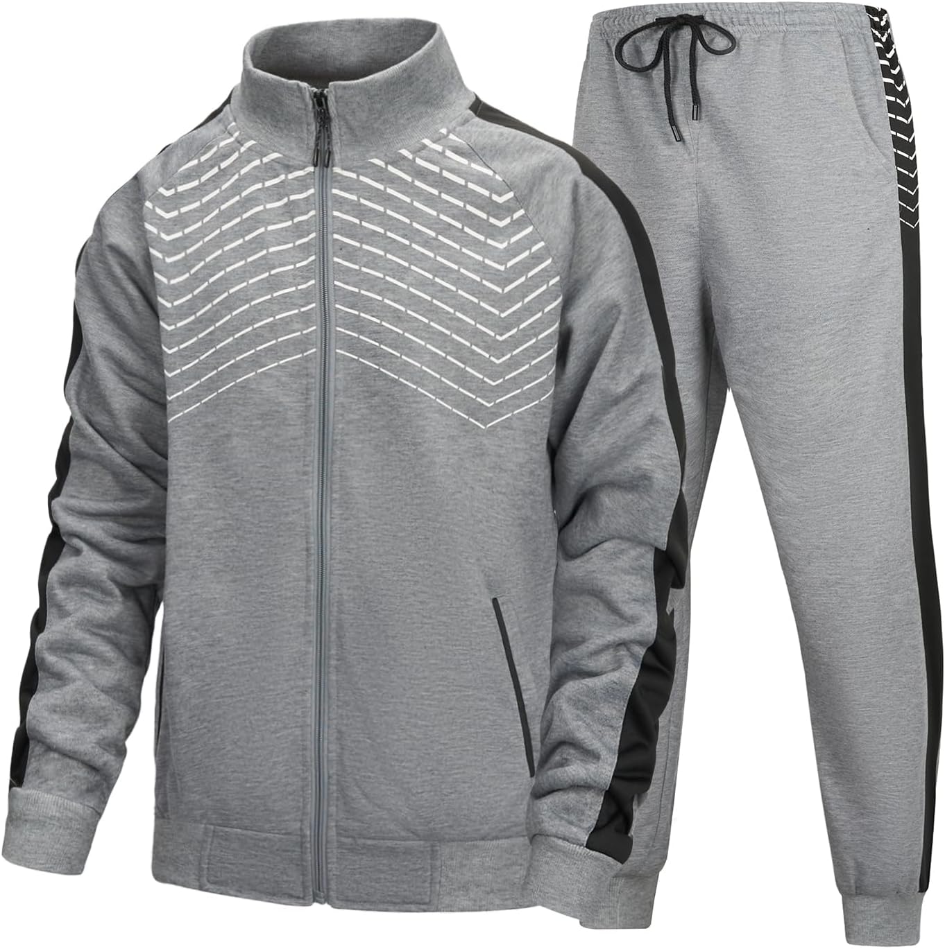 Men's Sweat Suit 2 Piece Outfit for Casual Sports Activities
