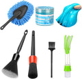 Car Interior Duster Detailing Gel & Brush Kit - Multi-Tool Cleaner