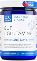 Essential Stacks Gut L-Glutamine Powder - Pure USA Made Gut Support