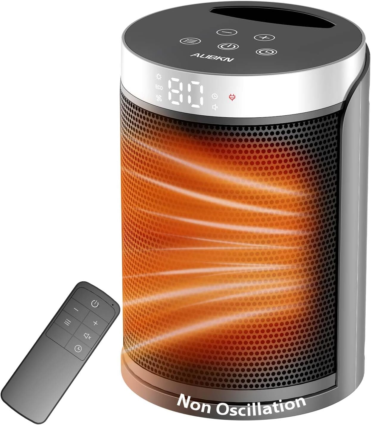 Space Heater with Remote Control for Indoor Use - 1500W PTC