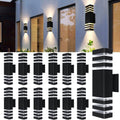 12Pack 15in LED Square Up & Down Wall Lights - 4000K Day White