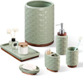 Bathroom Accessories Set 6 Pieces Toothbrush Holder Soap Dispenser