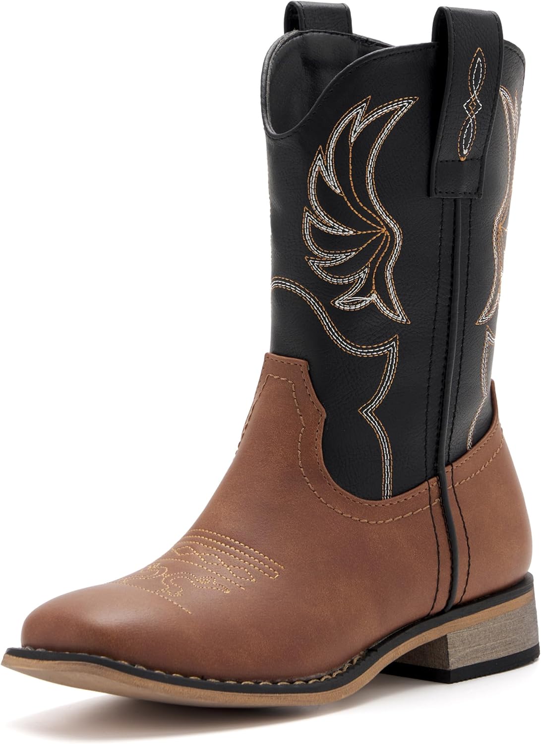 Kids Western Boots for Boys Girls with Embroidered Design