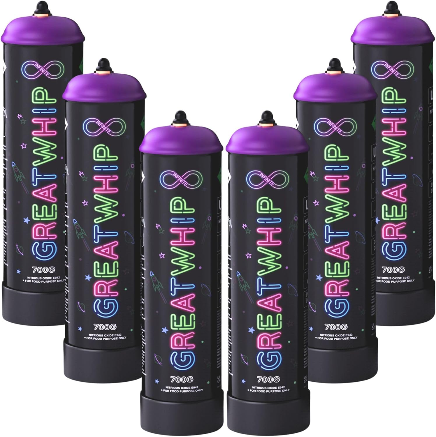 GreatWhip 700g Whipped Cream Chargers for Effortless Whipping