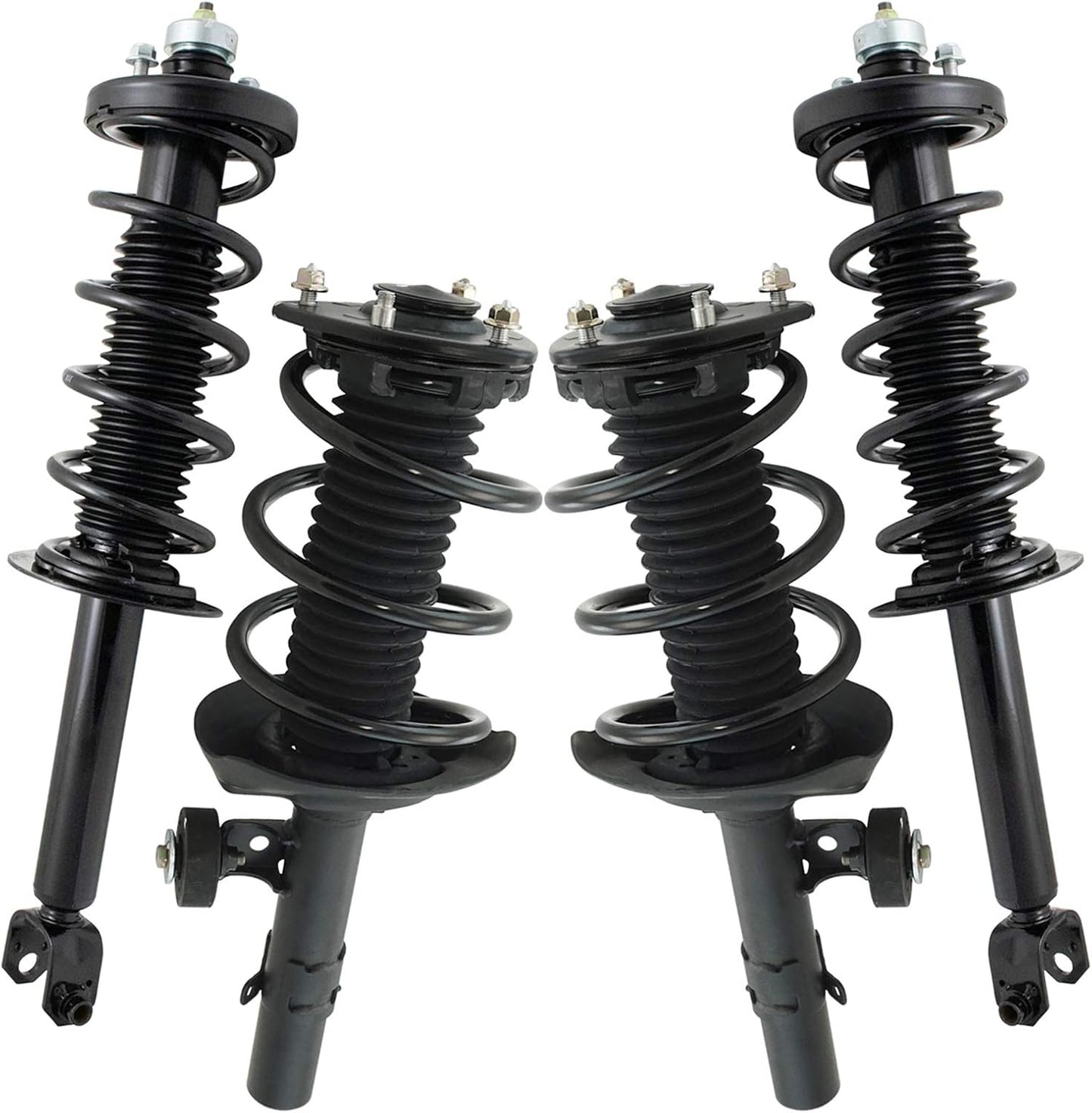 TRQ Front and Rear Strut & Coil Spring Assembly Set for Honda Accord