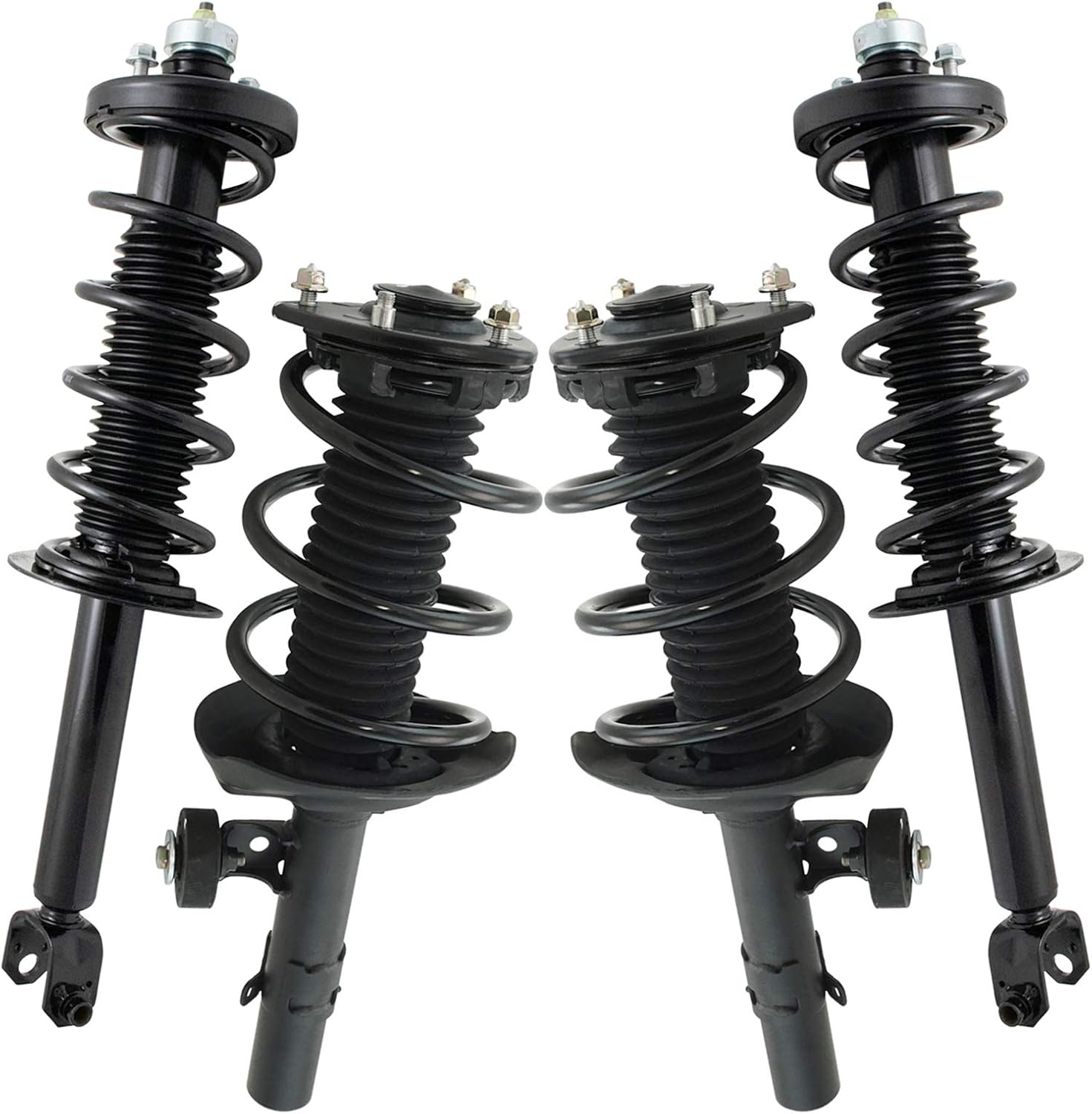 TRQ Front and Rear Strut & Coil Spring Assembly Set for Honda Accord