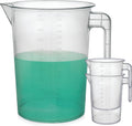 5 Liter Measuring Pitcher 3-Pack - Oversized Shatterproof Mixing