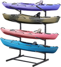 Kayak Storage Rack Adjustable Stand for 4 Kayaks and SUPs