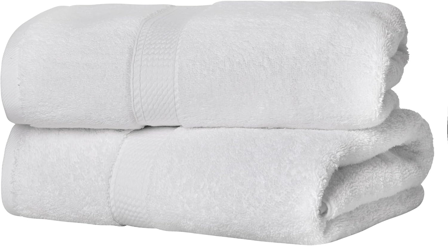 Superior Egyptian Cotton Pile Bath Towel Set of 2 for Luxury