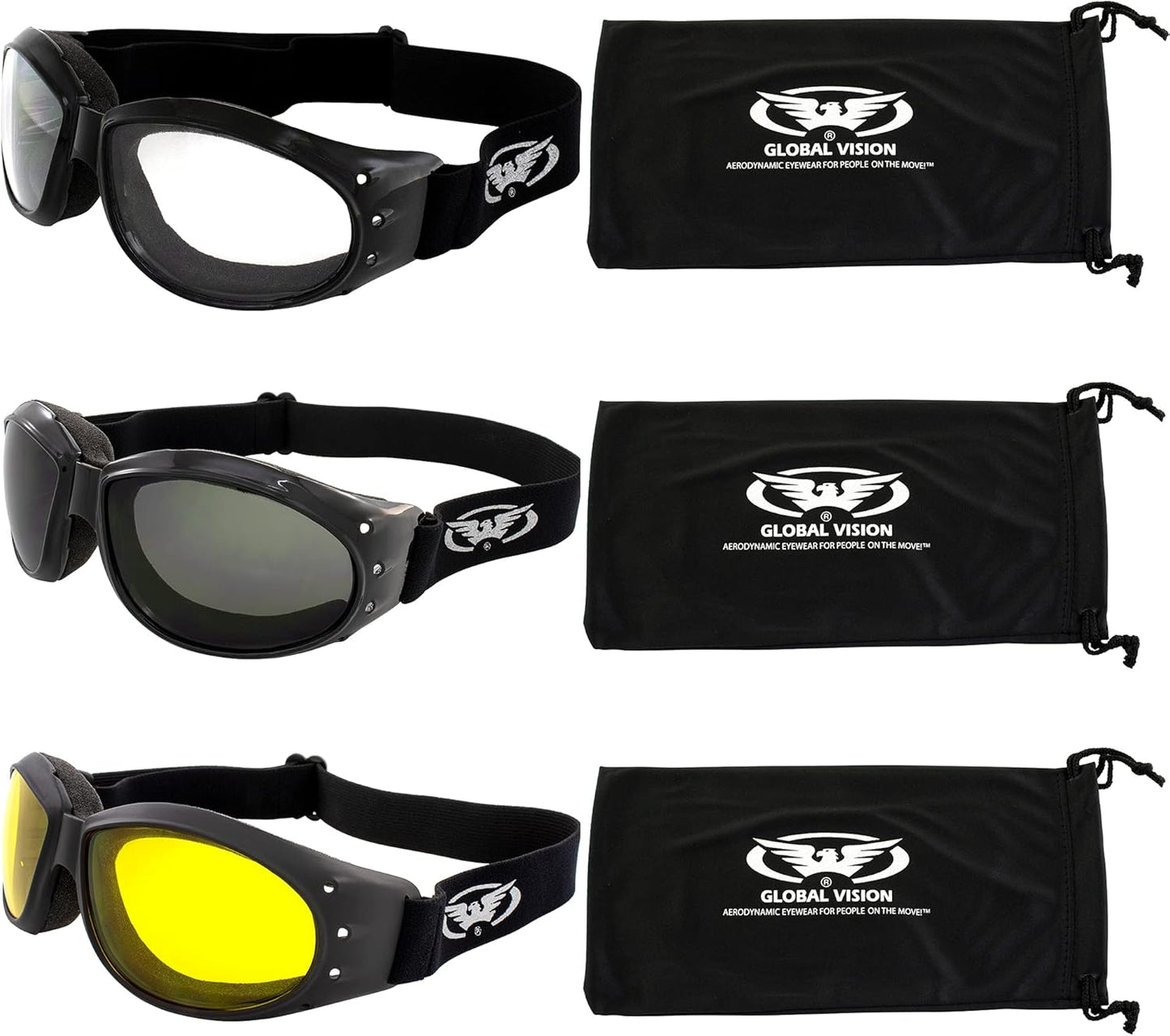 Global Vision Eliminator Deluxe Red Baron ATV Goggles for Riders