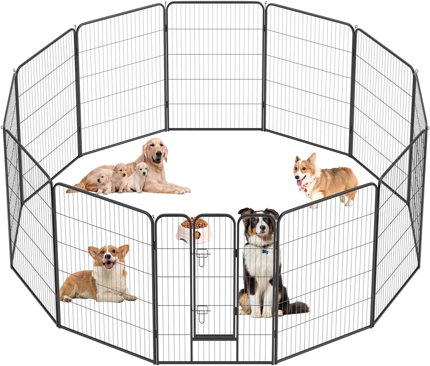 FDW Dog Playpen Kennel - 12 Panels, 40 Inch Height for Pets