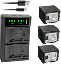 Kastar 3-Pack Battery and LTD2 USB Charger Replacement for Canon