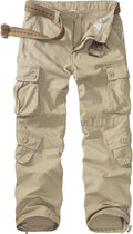 Men's BDU Tactical Cargo Pants for Men - Rip Stop Camo 8-Pocket