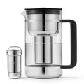 Aarke Purifier Glass Water Pitcher - Refillable Stainless Filter