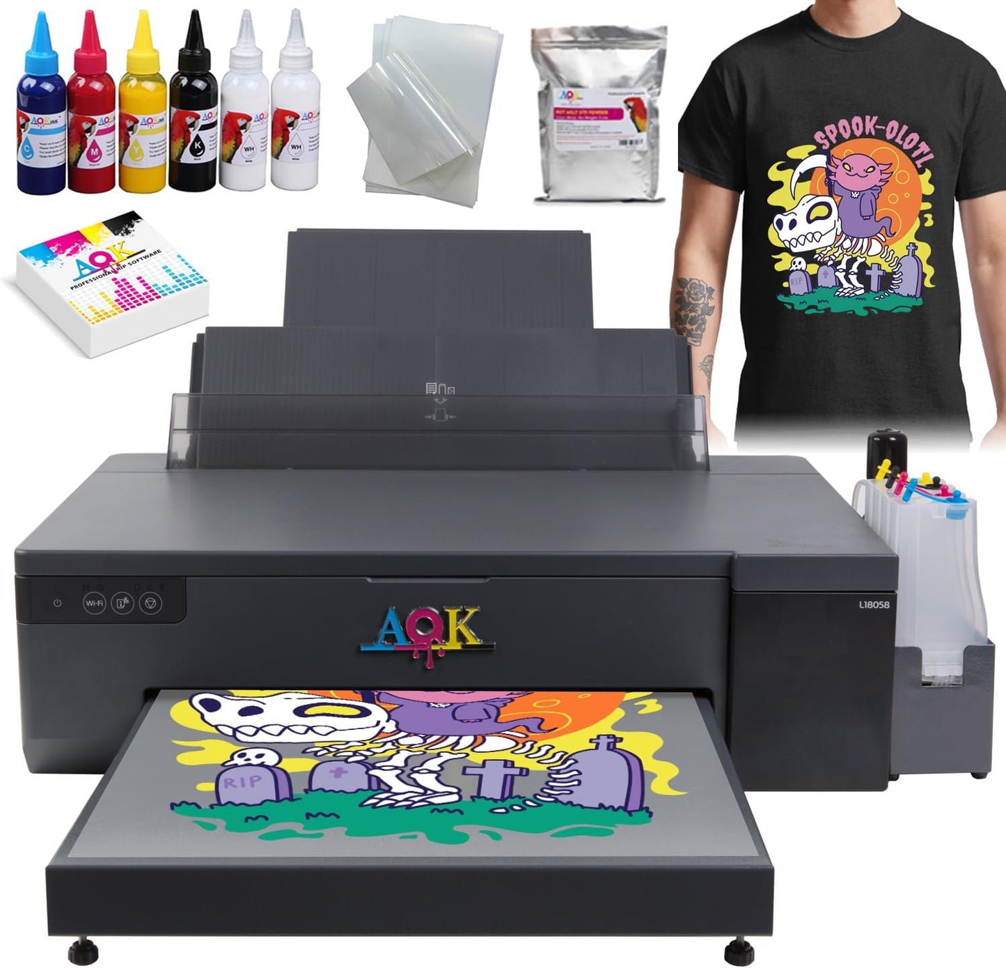 AOK High Efficiency DTF Printer for T-Shirts