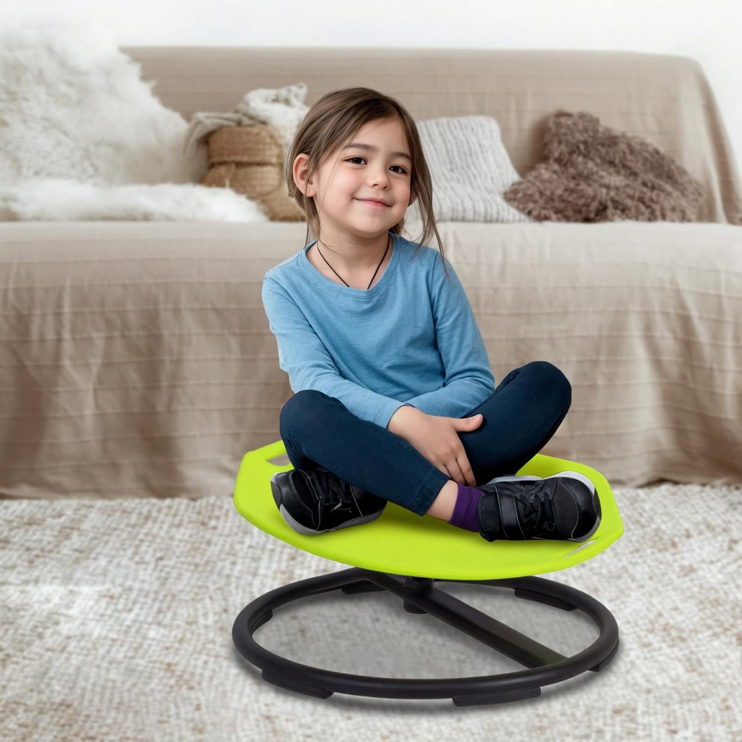 Hexagon Sensory Spinning Chair - Boost Focus & Coordination