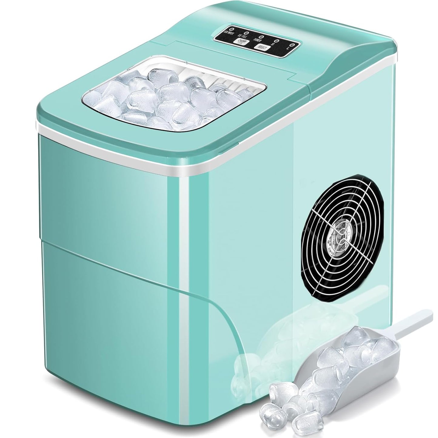 AGLUCKY Compact Ice Maker for Home and Office, 26lbs Daily