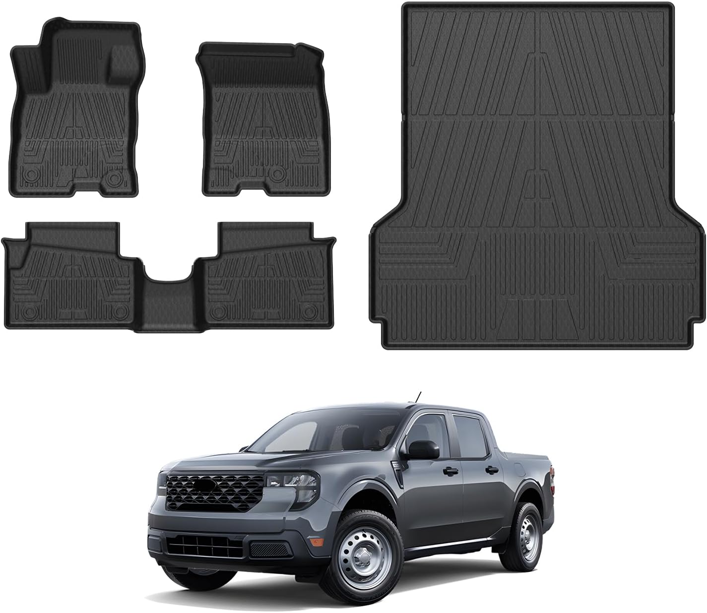 Mixsuper Floor Mats Bed Mat for Ford Maverick Hybrid Models