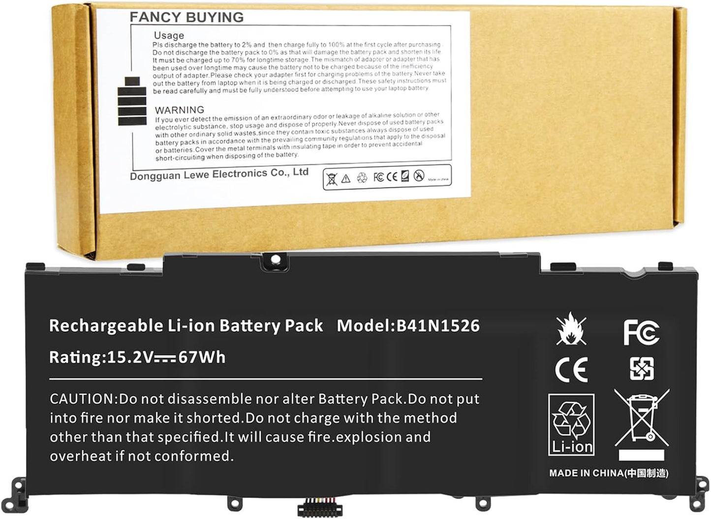 67Wh B41N1526 Laptop Battery for Asus FX502VM and More