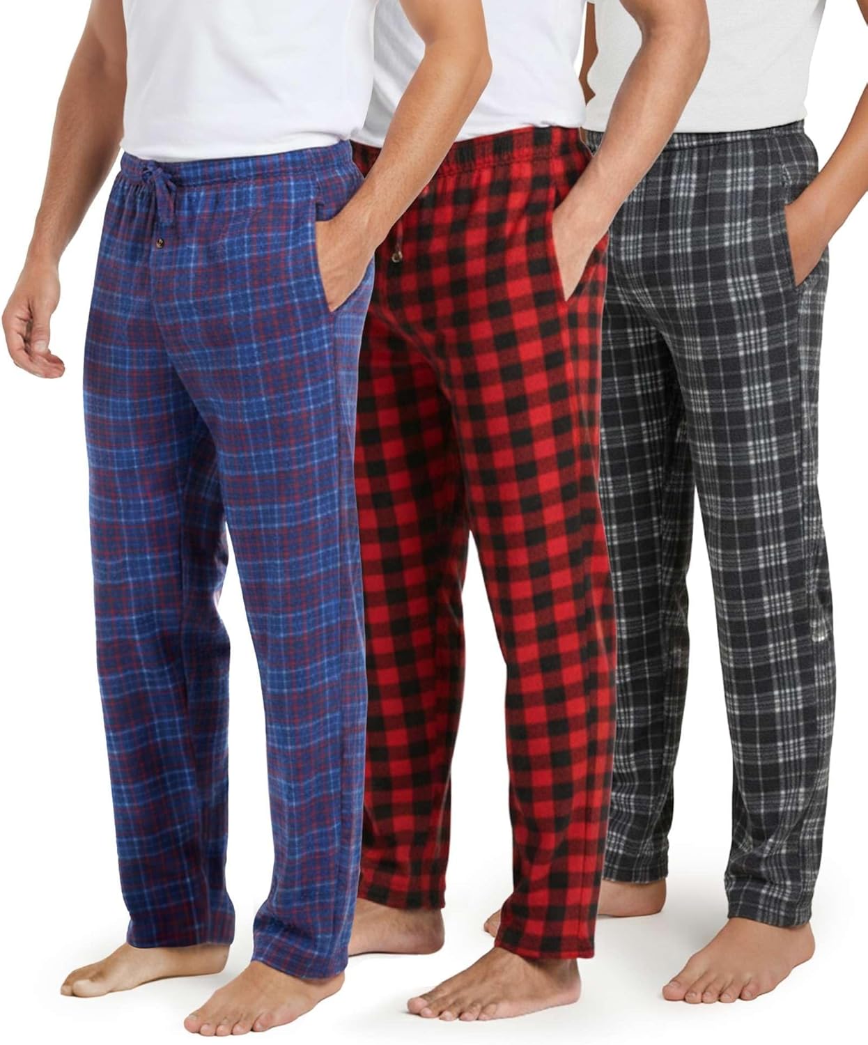 Men's Fleece Pajama Pants: Soft Loungewear with Pockets