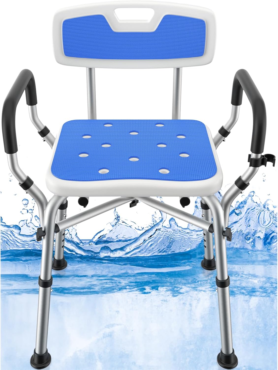 Height-Adjustable BRITULIF Shower Chair