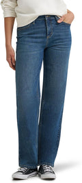 Lee Womens Legendary Relaxed Straight Jean - Mid Rise Straight Fit
