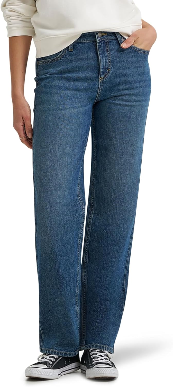 Lee Womens Legendary Relaxed Straight Jean for Timeless Style