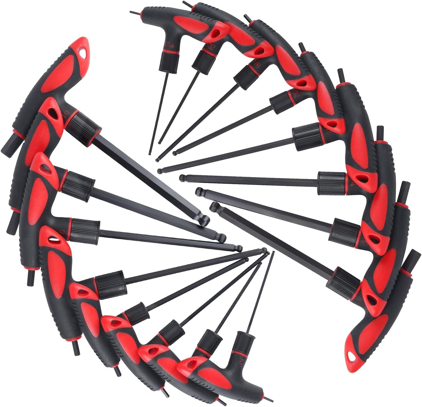 16 Piece T Handle Allen Wrench Set for Professionals and Home Use