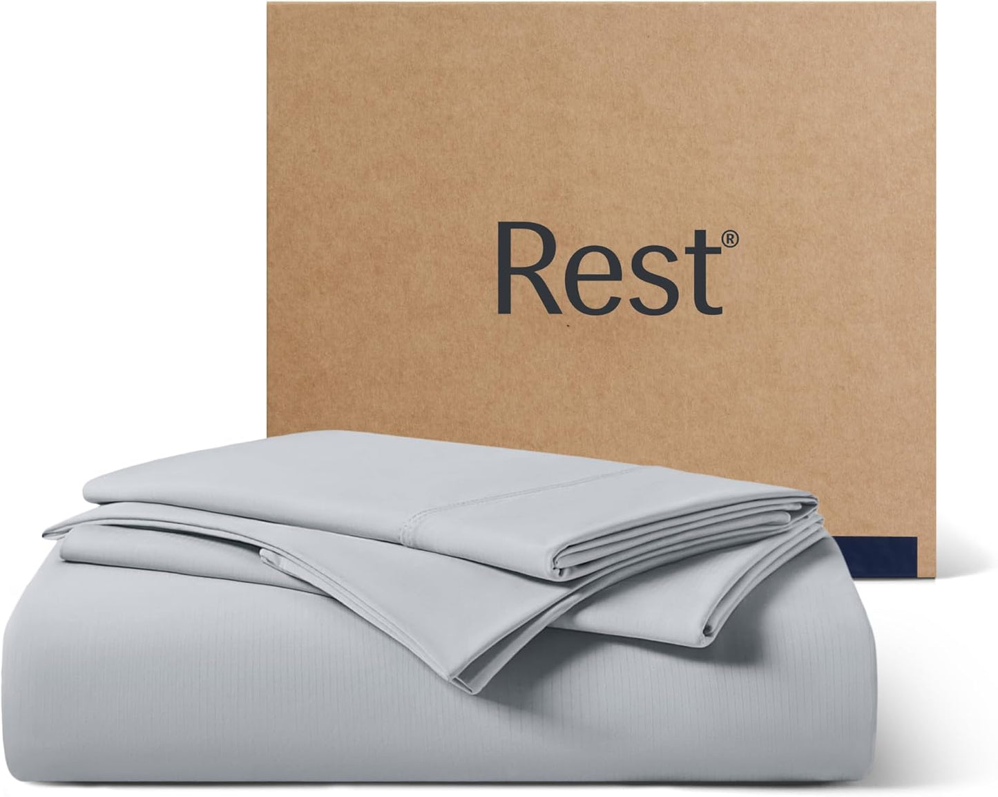 Evercool+ Starter Sheet Set for Queen Bed, Light Gray Color