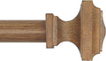 Wood Curtain Rods for Windows 72 to 144 in - Heavy Duty Decorative Rod