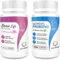 Boric Acid Vaginal Suppositories Bundle with Vaginal Probiotics - Odor
