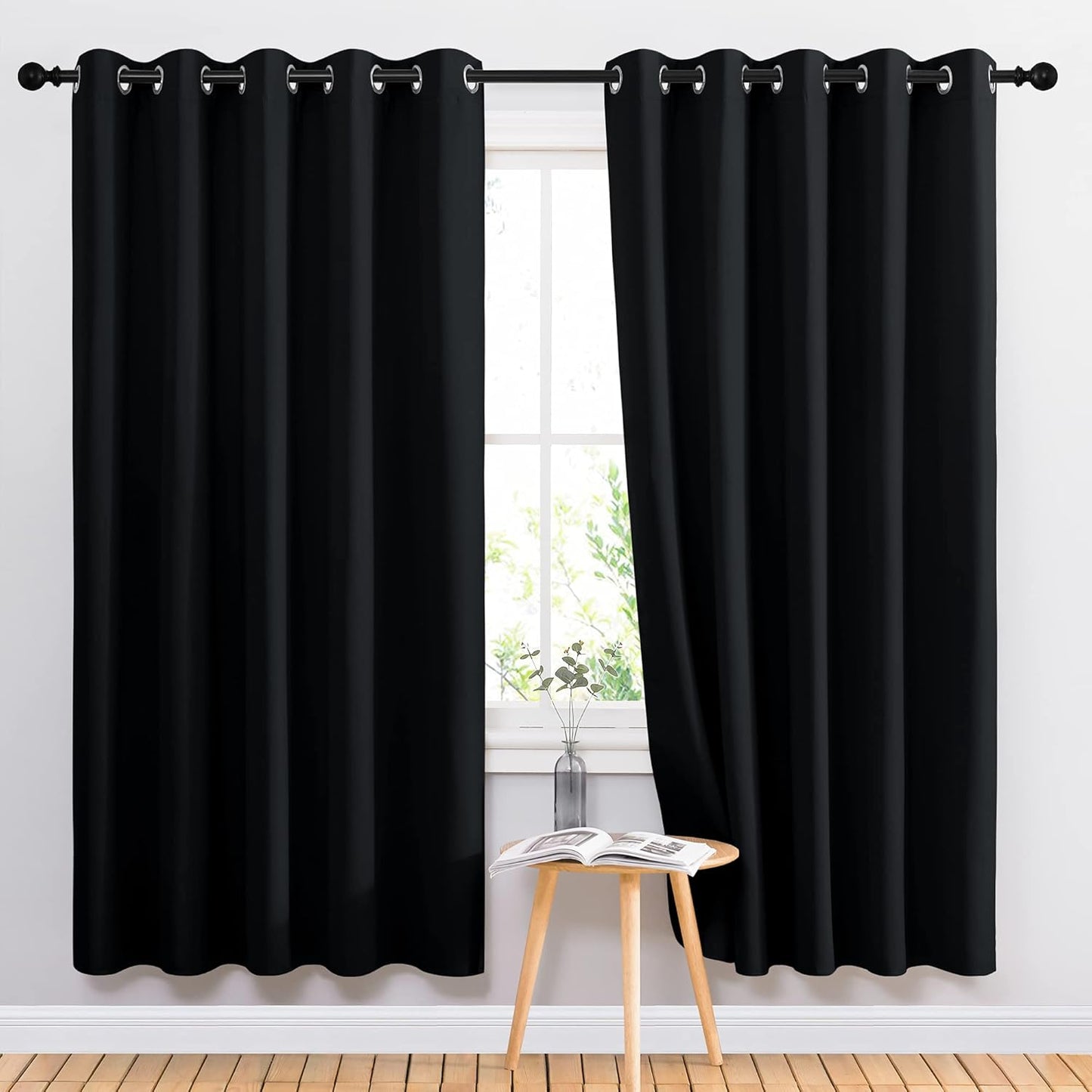NICETOWN Blackout Curtain Panels for Living Room - 66x72 in