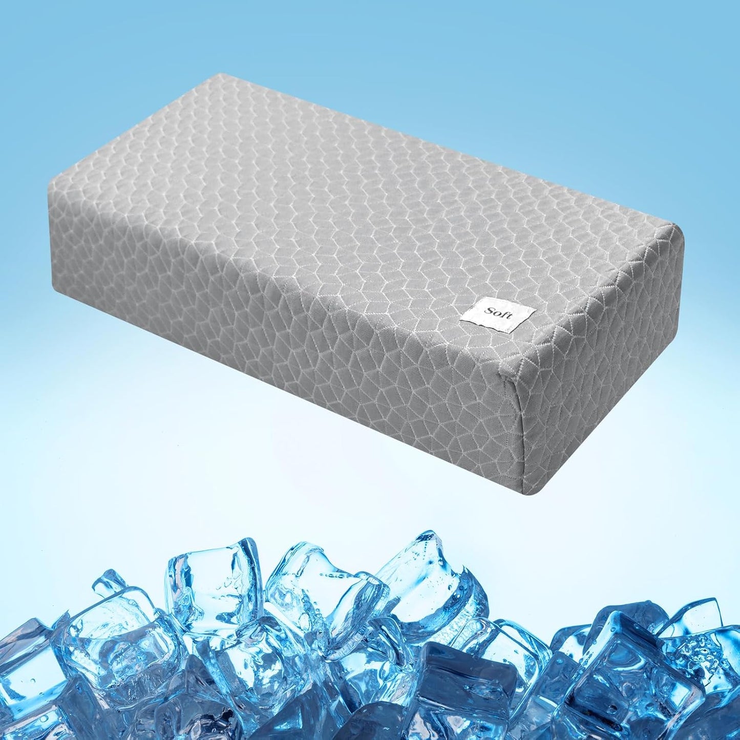 HARBOREST Cooling Cube Pillow for Side Sleepers with Pain Relief
