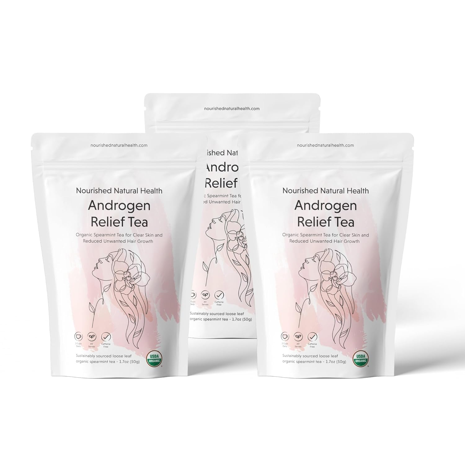 Organic Spearmint Tea for Androgen Relief and Clear Skin
