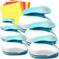 6-Piece Blue Circle Punch Set 0.3in-3in - Scrapbook Cutters