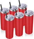20 oz Stainless Steel Skinny Tumbler 6 Pack - Slim Insulated Cups
