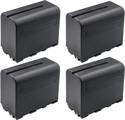 Kastar NP-F960 NP-F970 Battery 4-Pack for GVM LED Lights
