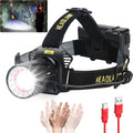 Aikertec Headlamp Rechargeable Super Bright Headlamp for Adults