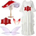 Mepase Halloween Renaissance Medieval Costume with Fairy Wings
