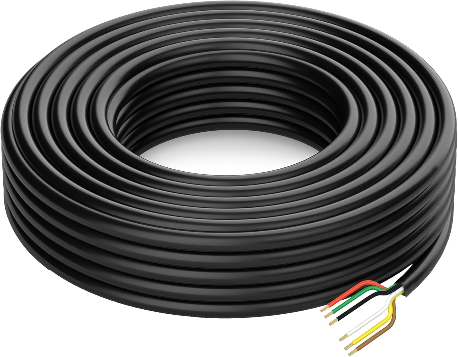 100 Foot Heavy Duty 14AWG 6 Way Round Conductor Wiring Cord