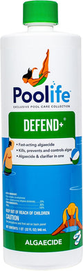 Poolife Defend Plus Algaecide 1 qt - Prevents Green, Black & Yellow
