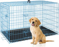 Dog Crate 30 in Foldable Metal Kennel with Double Doors - Secure
