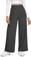 Wide Leg Waffle Knit Pants 27/29 High Waisted - Comfortable Work