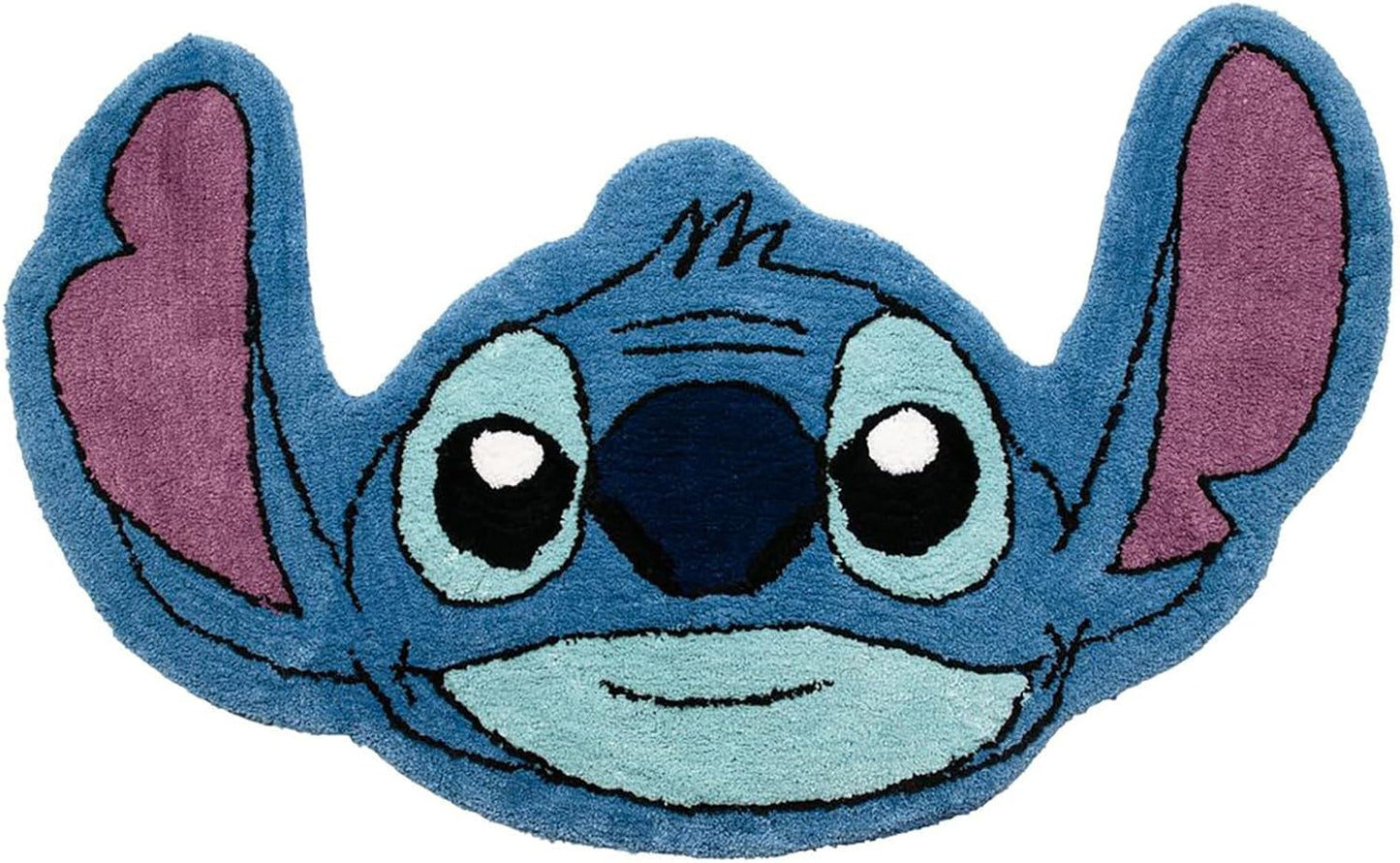 Lilo and Stitch Plush Blue Fluffy Accent Rug for Kids Rooms