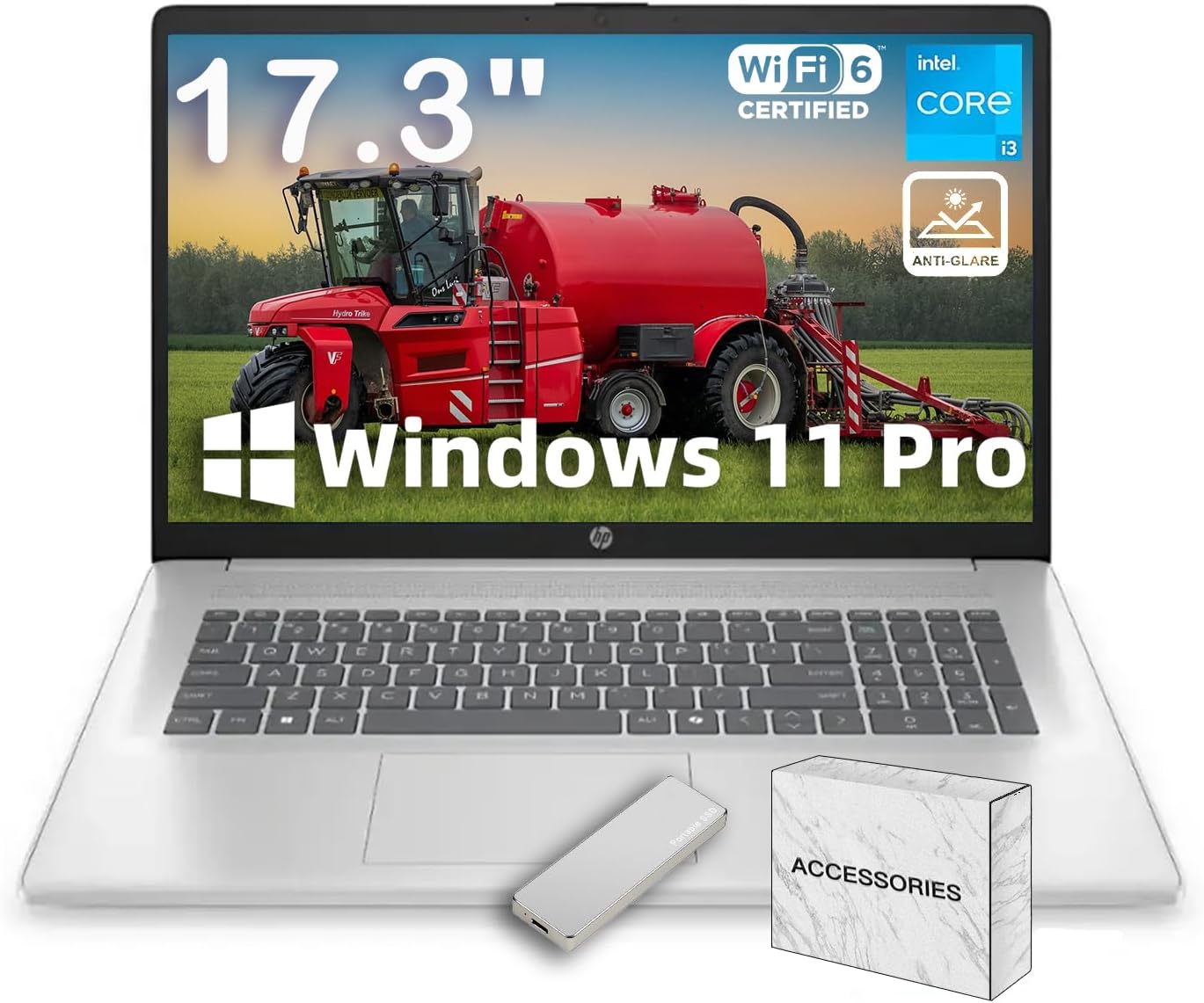 HP 17.3 Laptop for Business and Students with 1TB SSD