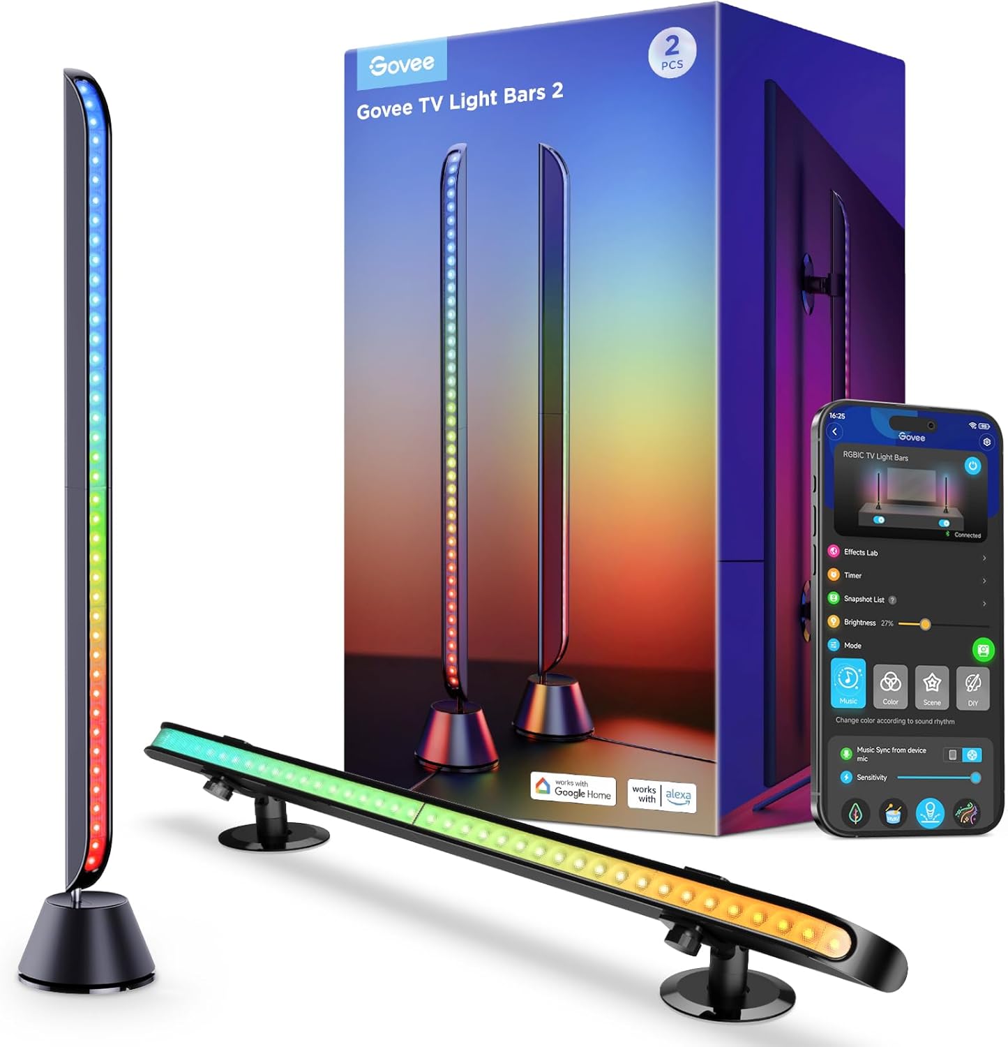 Govee Smart LED Light Bars for Immersive TV Experience