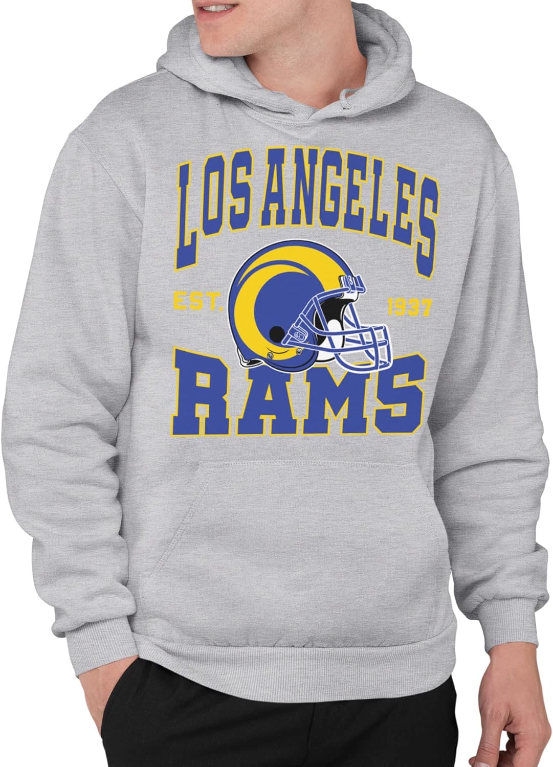 Los Angeles Rams Unisex Adult Pullover Hoodie for Game Day