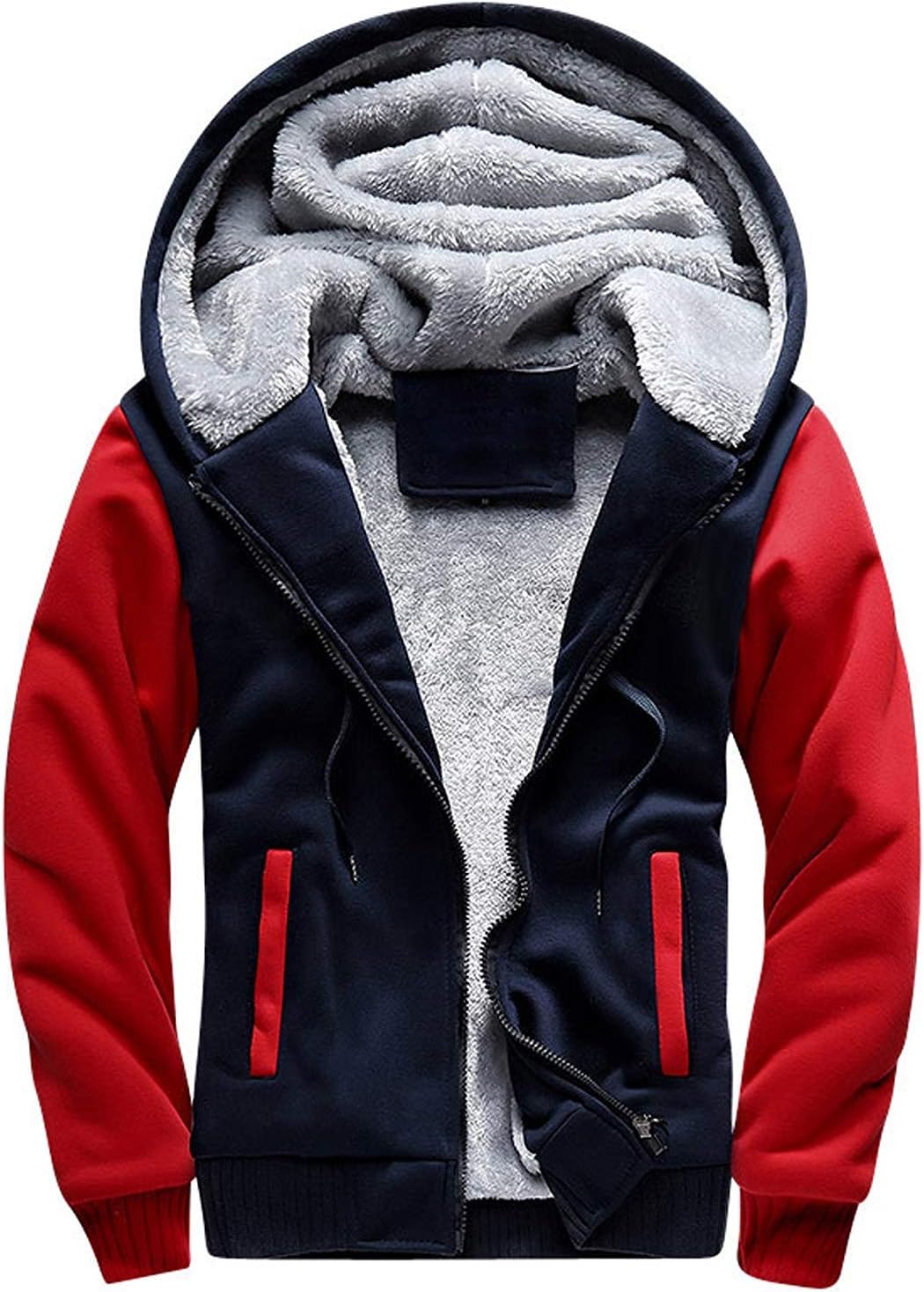 MANLUODANNI Men's Casual Hooded Wool Winter Jacket Coats
